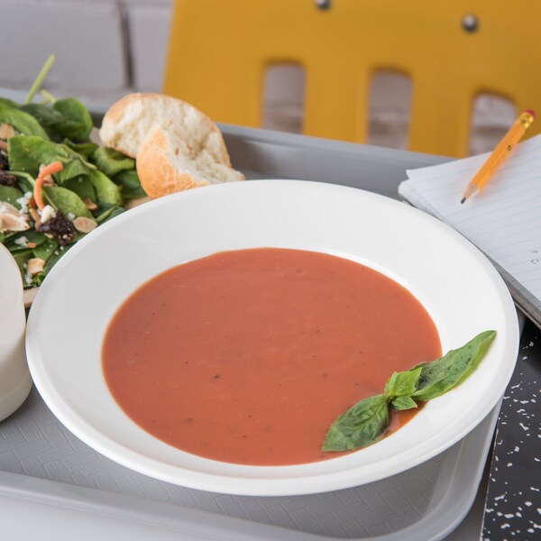 Carlisle Foodservice Polycarbon Soup Salad Bwl, 12 oz., Wt, PK48 - PCD31202