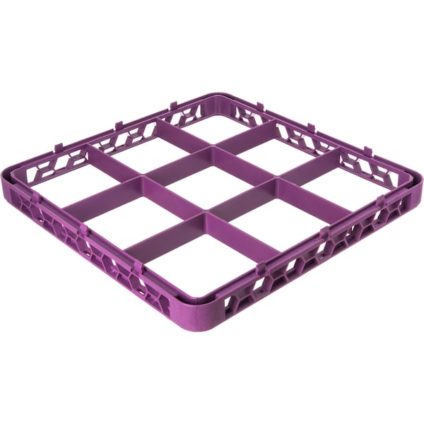Carlisle Foodservice Dvde Glss Rack Ext, 1.78", Lvn, 9 Comp, PK6 - RE9C89