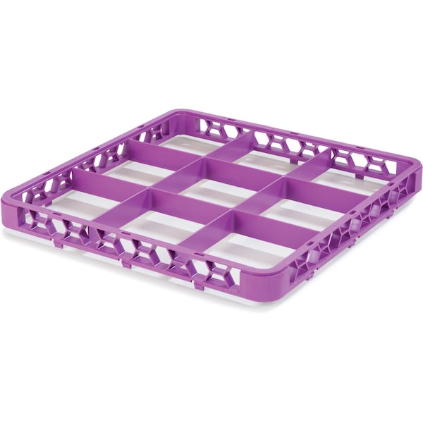 Carlisle Foodservice Dvde Glss Rack Ext, 1.78", Lvn, 9 Comp, PK6 - RE9C89