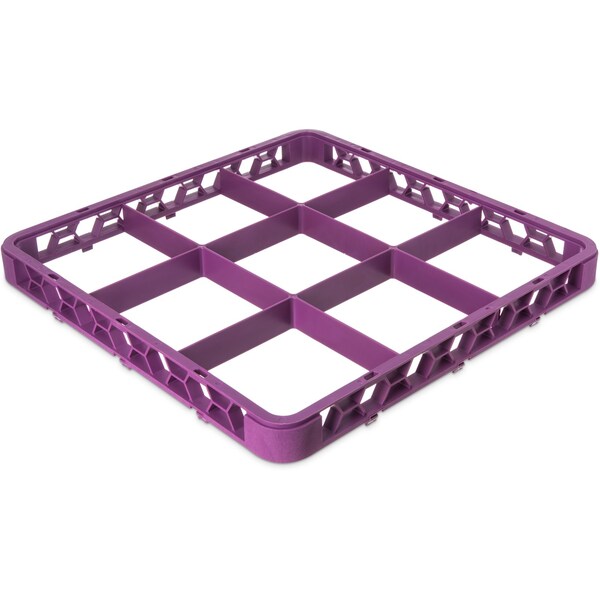 Carlisle Foodservice Dvde Glss Rack Ext, 1.78", Lvn, 9 Comp, PK6 - RE9C89