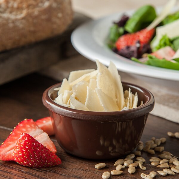 Carlisle Foodservice Melamine Smooth Ramekin, 3 oz., Choc, PK48 - S28069