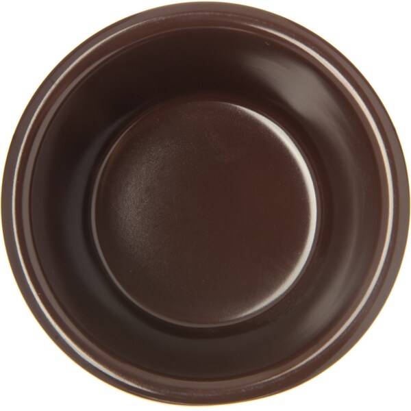 Carlisle Foodservice Melamine Smooth Ramekin, 3 oz., Choc, PK48 - S28069