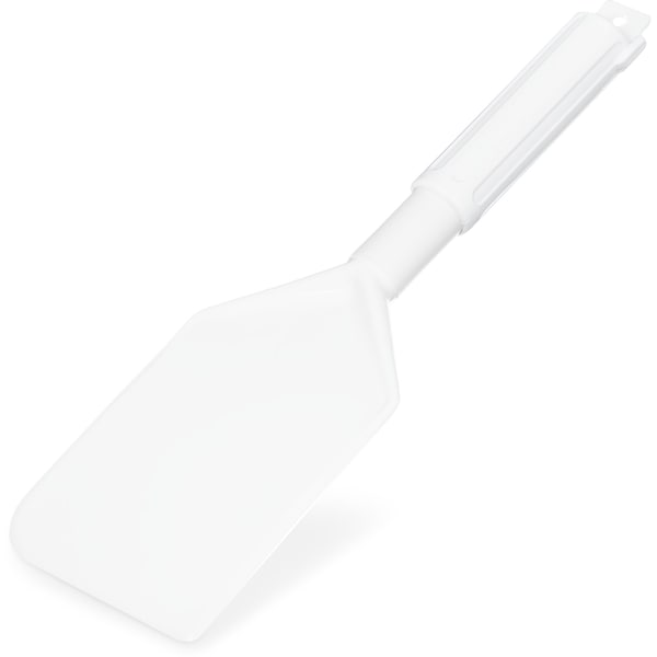 Carlisle Foodservice Spatula w/Plastic Handle, 13.5", Wht, PK6 - 4035002
