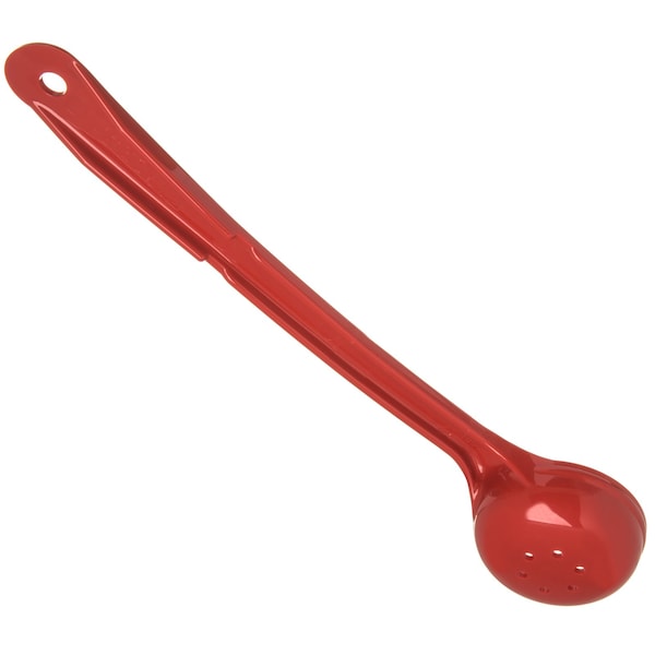 Carlisle Foodservice Perforated Long Handle, 2 oz., Red, PK12 - 396105