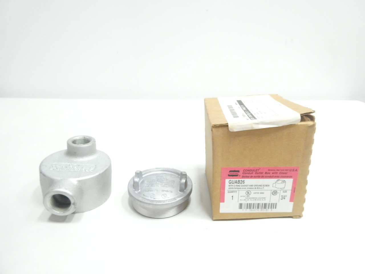 CROUSE HINDS GUAB26 3/4IN CONDUIT OUTLET BODIES AND BOX