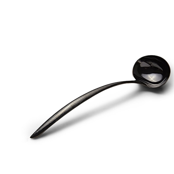 Bon Chef Ez Use Banquet Serving Ladle Hammer Finish 15" 6 Oz. - Black - 9456HFB
