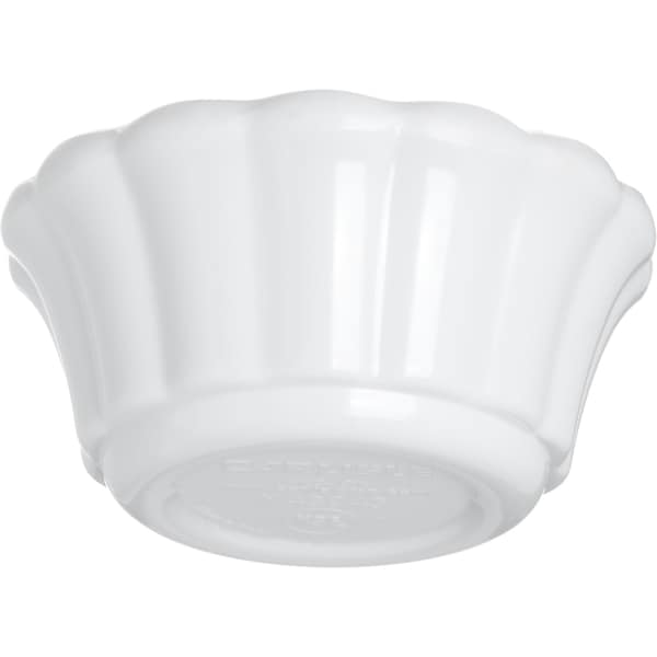 Carlisle Foodservice Melamine Scalloped Ramekin, 2 oz., Wt, PK48 - 4394302