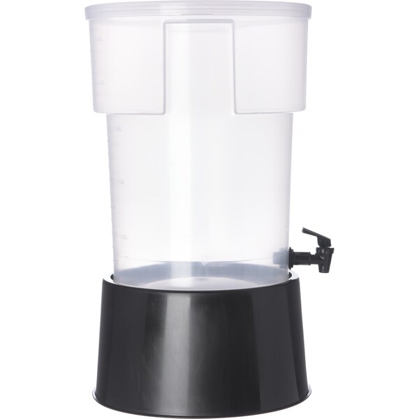 Carlisle Foodservice Round Dispenser w/Base, 5 gal., Black - 222903
