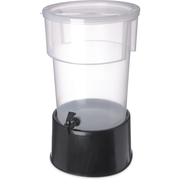 Carlisle Foodservice Round Dispenser w/Base, 5 gal., Black - 222903