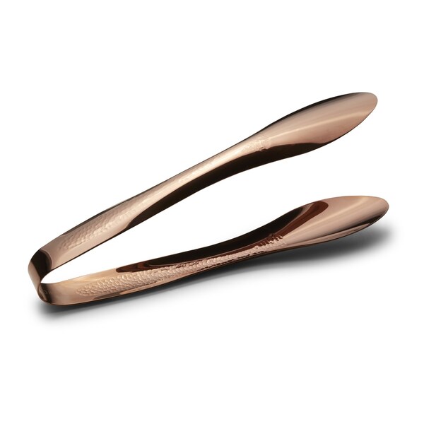 Bon Chef Ez Use Serving Tongs Hammer Finish 14" - Rose Gold - 9468HFRG