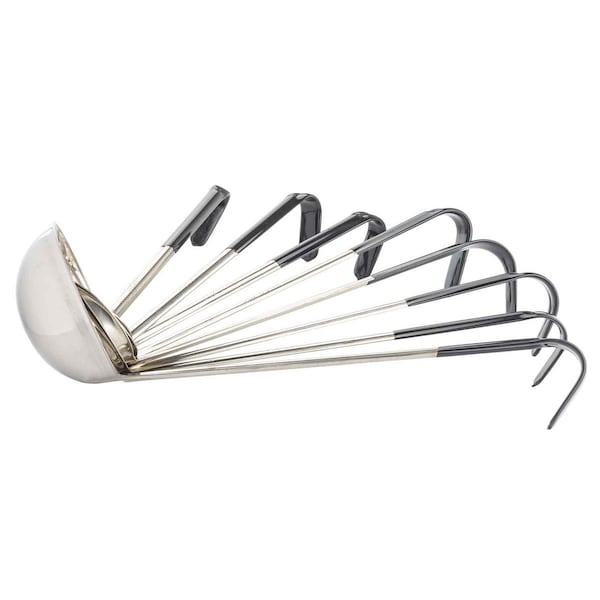 Tablecraft SS Ladle, Black Vinyl Handle, 12 oz - 9712