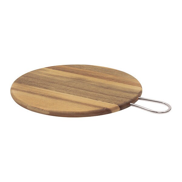 Tablecraft Metal Hndl Acacia Rnd Display Board 10" - ACAMR10