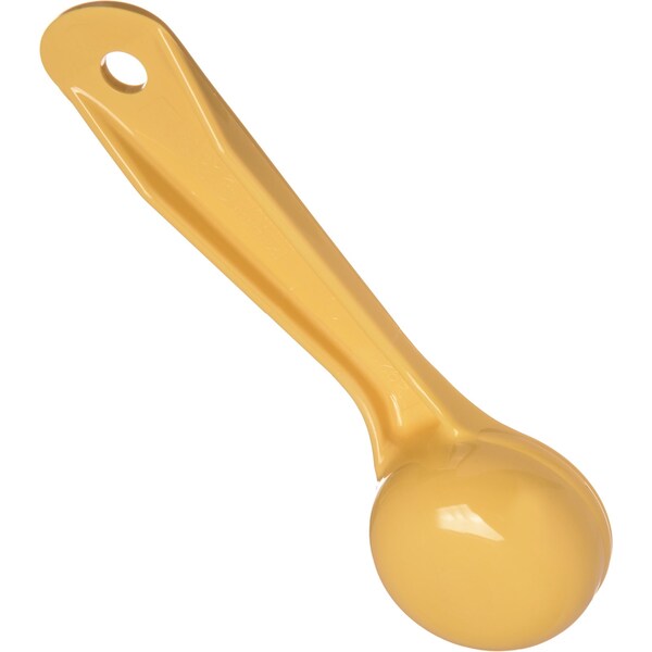 Carlisle Foodservice Solid Short Handle, 1 oz., Yellow, PK12 - 492104