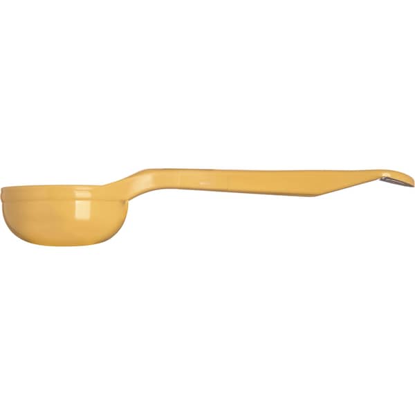 Carlisle Foodservice Solid Short Handle, 1 oz., Yellow, PK12 - 492104