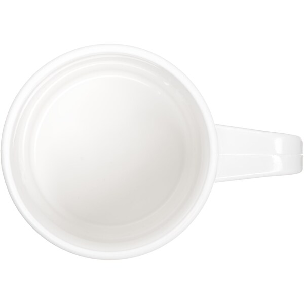 Carlisle Foodservice Polycarbon Handled Mug, 9.6 oz., Wht, PK48 - PCD79602