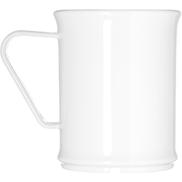 Carlisle Foodservice Polycarbon Handled Mug, 9.6 oz., Wht, PK48 - PCD79602