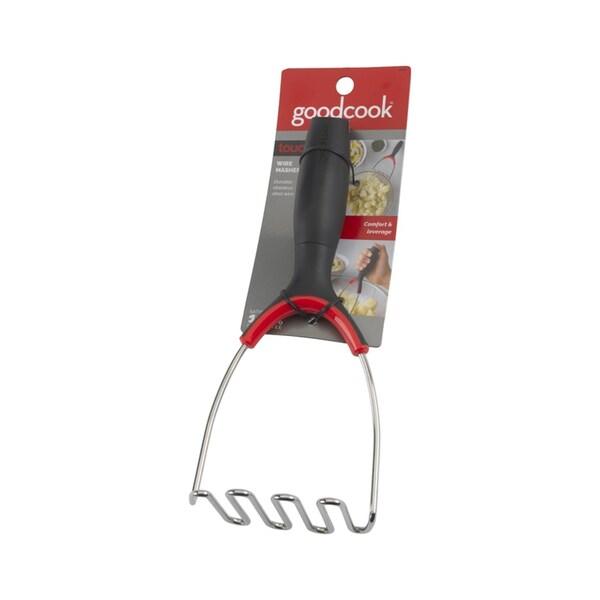 Good Cook Good Cook Touch Silver/Black Stainless Steel Potato Masher - 20442