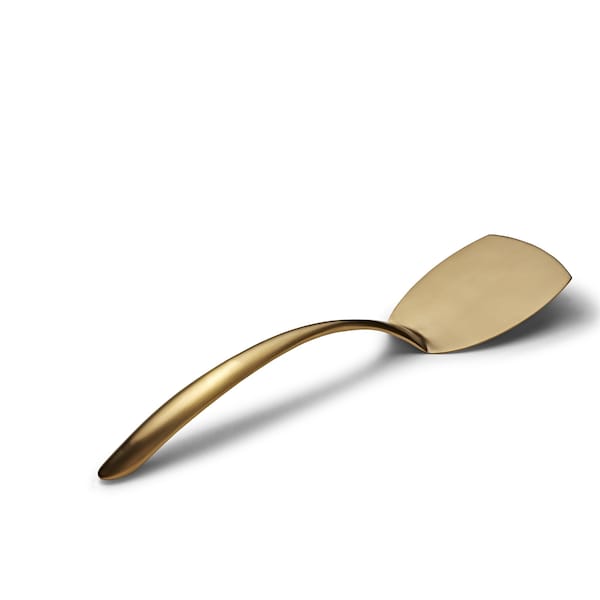 Bon Chef Ez Use Banquet Serving Solid Turner 14.75" W/Holl Cool Hndl - Gold Matte - 9459GM