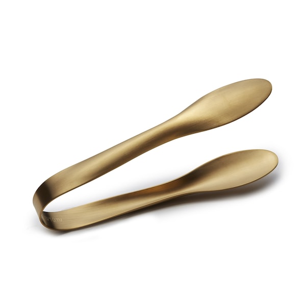Bon Chef Ez Use Banquet Serving Tongs W/Hollow Cool Handle 9-1/4" - Gold Matte - 9461GM