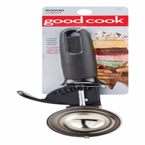 Good Cook Good Cook Silver/Black Stainless Steel Ice Cream Scoop - 16660