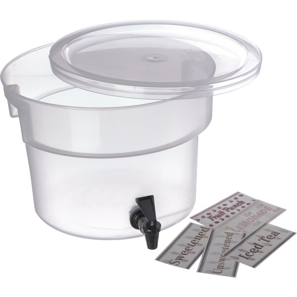 Carlisle Foodservice Round Dispenser, 3 gal., See-Thru - 221930