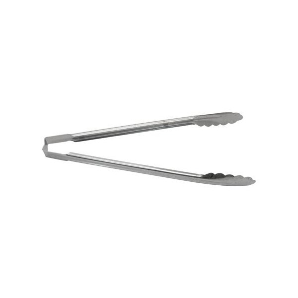 Vollrath 12 in Antimicrobial Stainless Steel Utility Tongs - 4781210