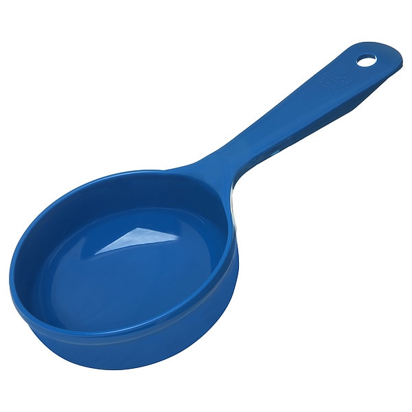 Carlisle Foodservice Solid Short Handle, 8 oz., Blue, PK12 - 493114