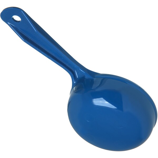 Carlisle Foodservice Solid Short Handle, 8 oz., Blue, PK12 - 493114
