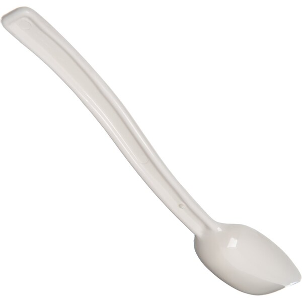 Carlisle Foodservice Solid Spoon, 0.5 oz., 8", Wht, PK12 - 446002