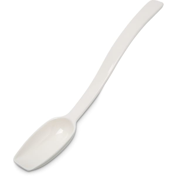 Carlisle Foodservice Solid Spoon, 0.5 oz., 8", Wht, PK12 - 446002