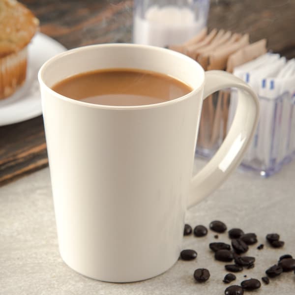 Carlisle Foodservice Mug, 12 oz., Bone, PK12 - 4306842