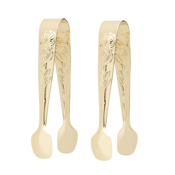 Hic Kitchen Fino Tong Sugar Gold Plate Rose - 6650G/2
