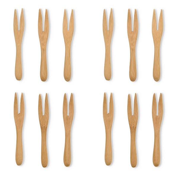 Hic Kitchen Maison du Fromage Reusable Mini Serving Forks, Set of 12 - 4045/2