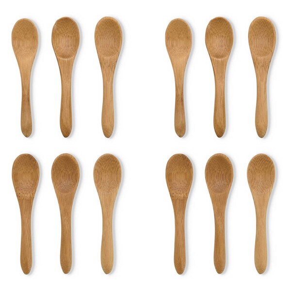 Hic Kitchen Maison du Fromage Reusable Mini Serving Spoons, Set of 12 - 4044/2