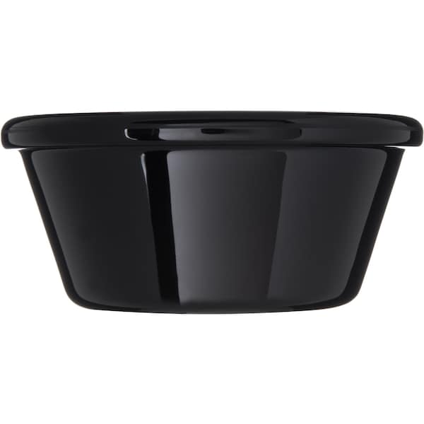 Carlisle Foodservice SAN Smooth Ramekin, 6 oz., Blk, PK48 - 4312603