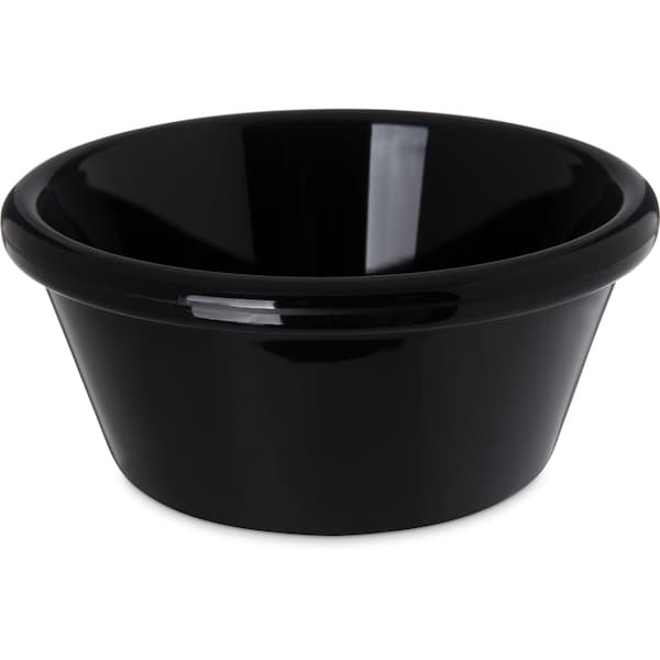 Carlisle Foodservice SAN Smooth Ramekin, 6 oz., Blk, PK48 - 4312603