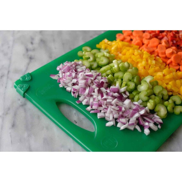 Tablecraft Grippy Cutting Board, Green, 12"X18"X.5" - CBG1218AGN
