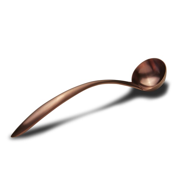 Bon Chef Ez Use Banq Serving Sauce Ladle W/Hollow Cool Handle 10" 1 Oz - Rose Gold Matte - 9462RGM