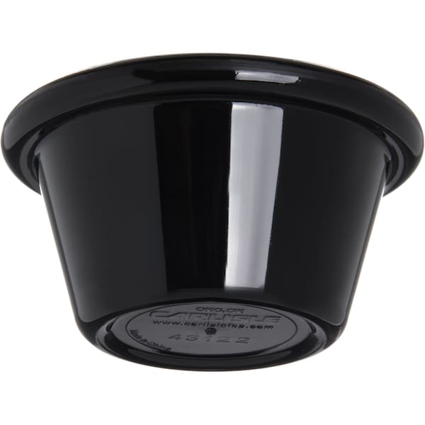 Carlisle Foodservice SAN Smooth Ramekin, 2 oz., Blk, PK48 - 4312203