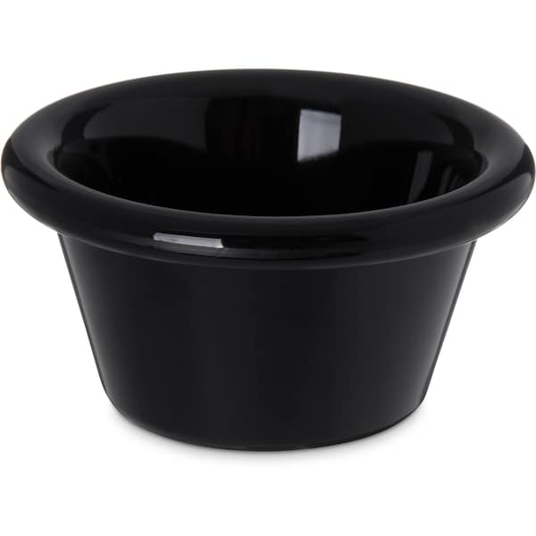 Carlisle Foodservice SAN Smooth Ramekin, 2 oz., Blk, PK48 - 4312203