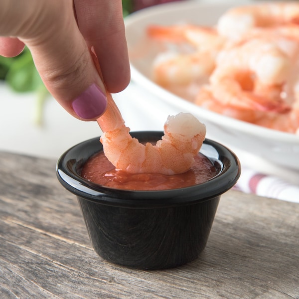 Carlisle Foodservice SAN Smooth Ramekin, 2 oz., Blk, PK48 - 4312203