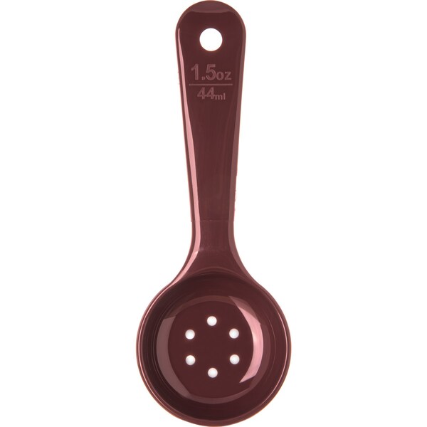 Carlisle Foodservice Perf Short Handle, 1.5 oz., Brown, PK12 - 496101
