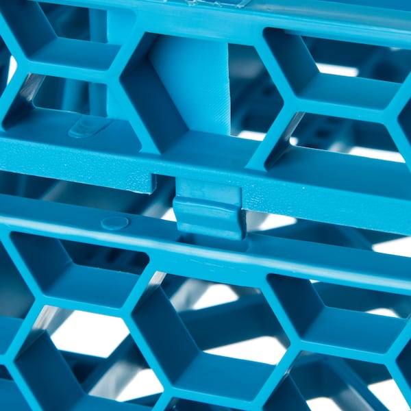 Carlisle Foodservice Shrt Glass Rack Ext, 20 Comp, Blu, PK6 - REW20S14