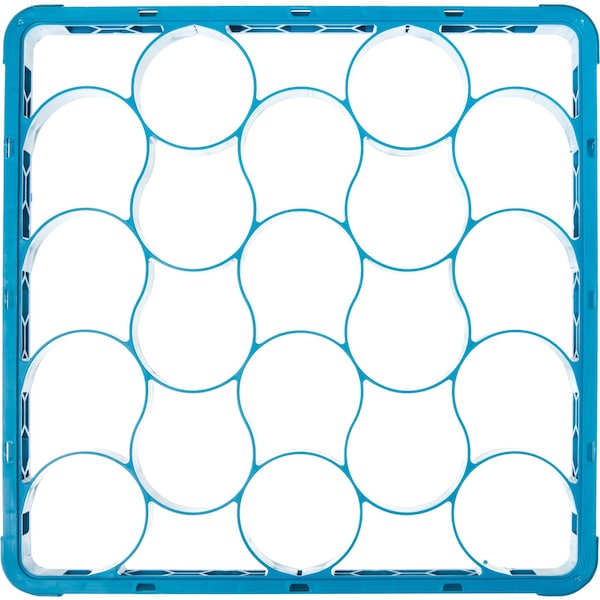 Carlisle Foodservice Shrt Glass Rack Ext, 20 Comp, Blu, PK6 - REW20S14
