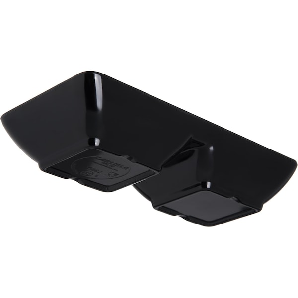 Carlisle Foodservice Melamine Dbl Sqr Ramekin, 2 oz., Bk, PK24 - 086203