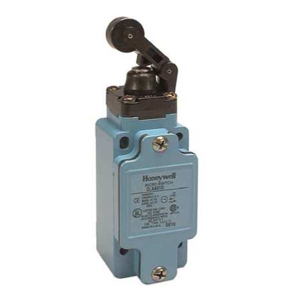 Interruptor de límite Honeywell, pistón, palanca de rodillo, 1NC/1NO, 10A @ 600V AC, ubicación del actuador: superior - GLAA01D