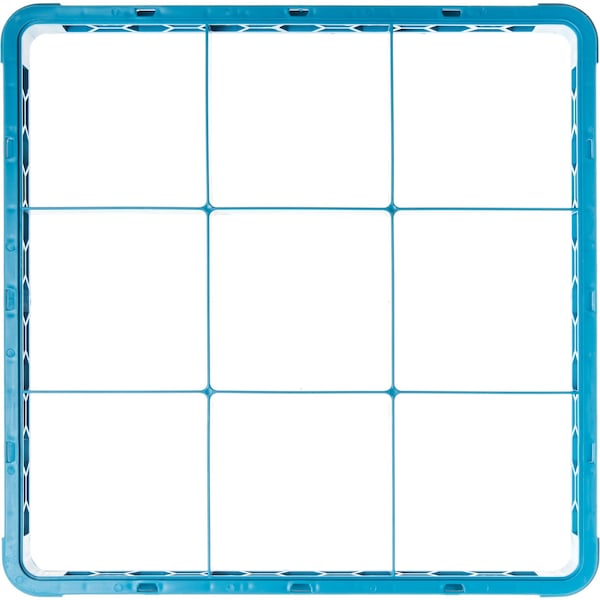 Carlisle Foodservice Dvde Glss Rack Ext, 1.78", Blu, 9 Comp, PK6 - RE914