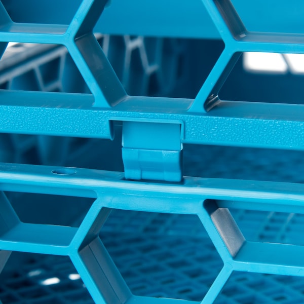 Carlisle Foodservice Dvde Glss Rack Ext, 1.78", Blu, 9 Comp, PK6 - RE914
