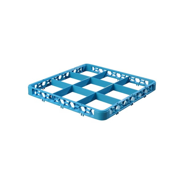 Carlisle Foodservice Dvde Glss Rack Ext, 1.78", Blu, 9 Comp, PK6 - RE914