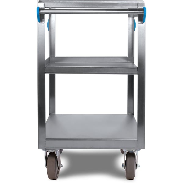 Carlisle Foodservice SS Utility Cart, 3 Shelf, 700 lb., 21x33" - UC7032133